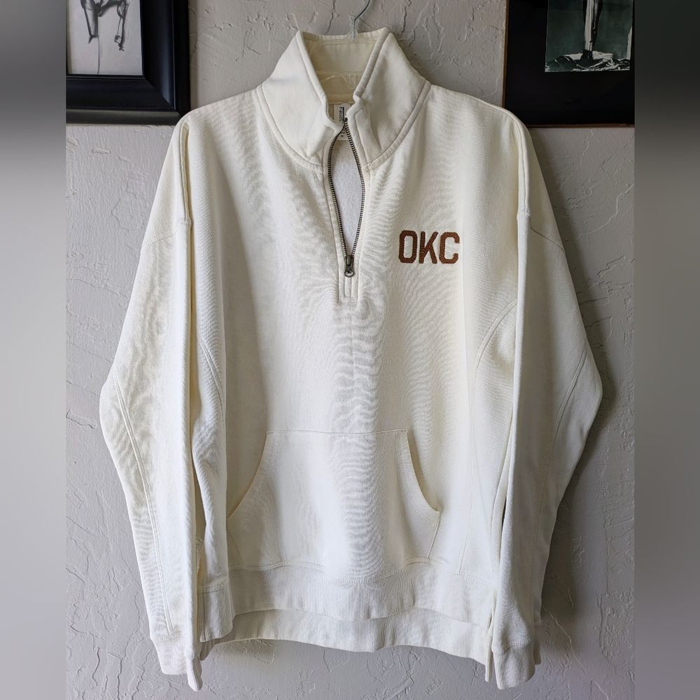 Worn 1x OKC 1/4-Zip Sweatshirt